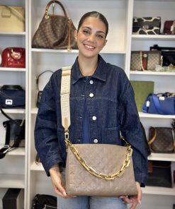 Alternative view of Borsa Coussin Louis Vuitton in Pelle Tortora