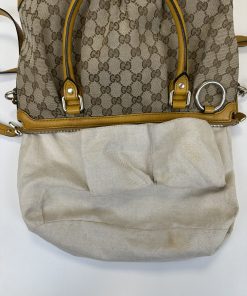 Borsa Gucci Sukey 2-Way Shoulder Bag in Tela Beige e Pelle Gialla - immagine 22