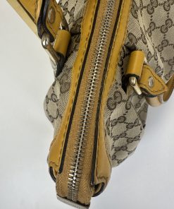Borsa Gucci Sukey 2-Way Shoulder Bag in Tela Beige e Pelle Gialla - immagine 23