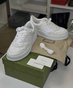 Alternative view of Sneakers Gucci GG in Tessuto GG Supreme Bianche