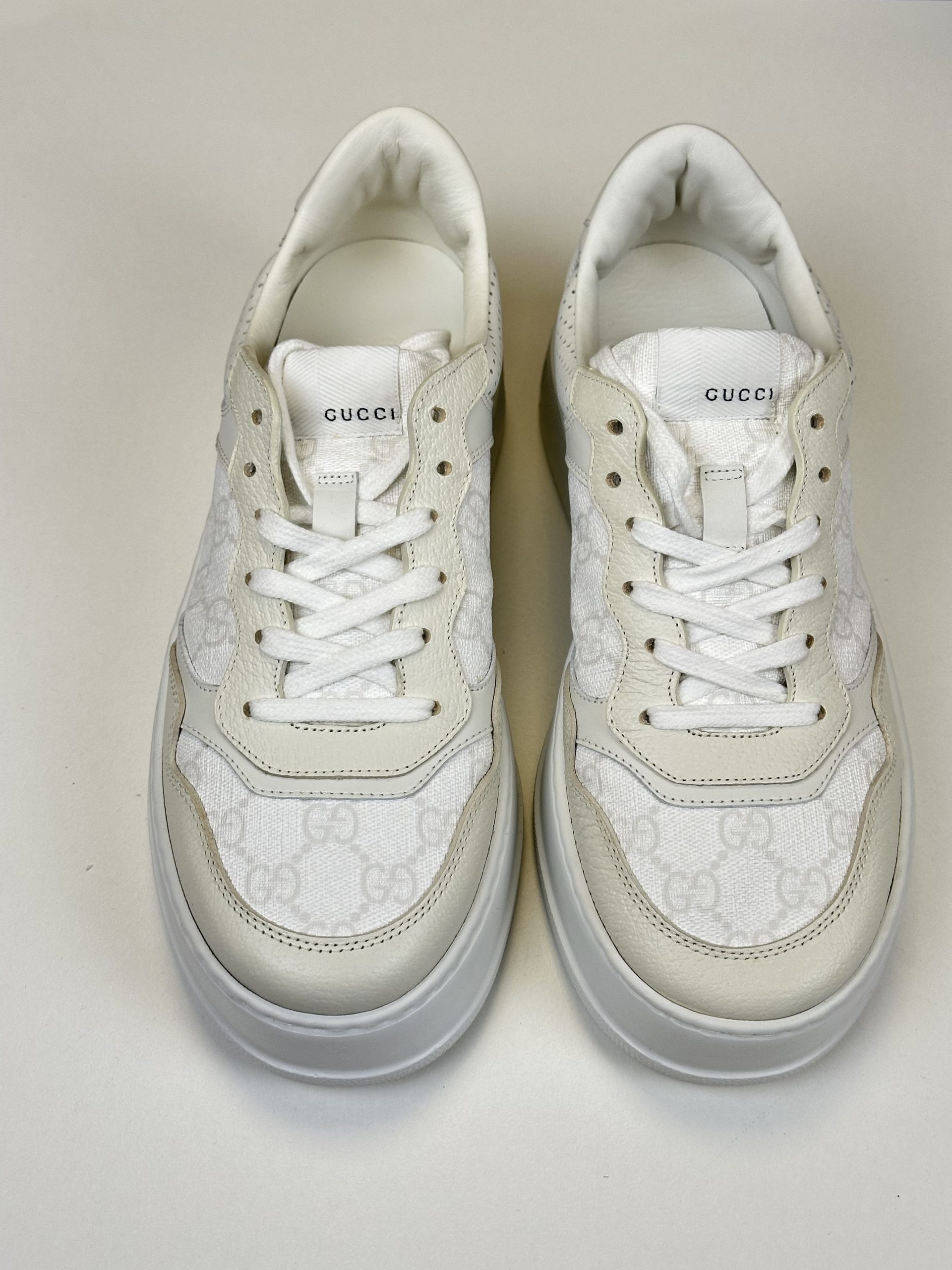 Sneakers Gucci GG in Tessuto GG Supreme Bianche - immagine 6