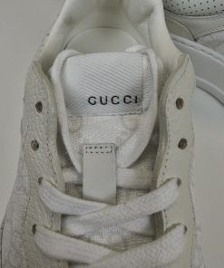 Sneakers Gucci GG in Tessuto GG Supreme Bianche - immagine 10
