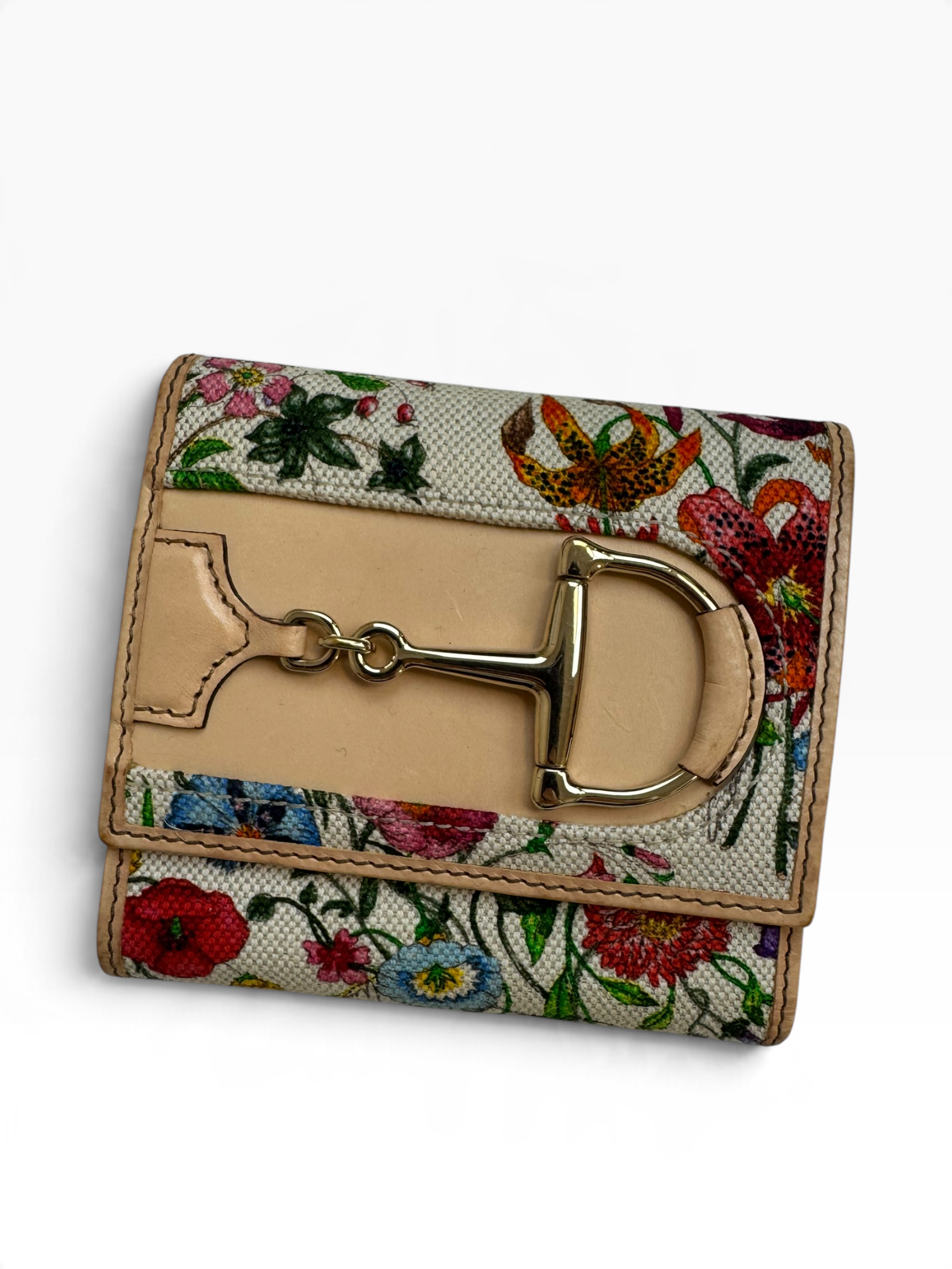 Portafoglio Gucci Flora Horsebit