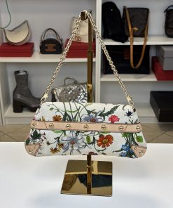 Alternative view of Borsa Gucci Horsebit Chain Stampa Flora
