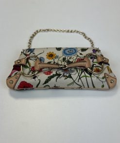 Borsa Gucci Horsebit Chain Stampa Flora - immagine 12