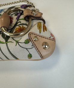 Borsa Gucci Horsebit Chain Stampa Flora - immagine 10