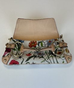 Borsa Gucci Horsebit Chain Stampa Flora - immagine 6