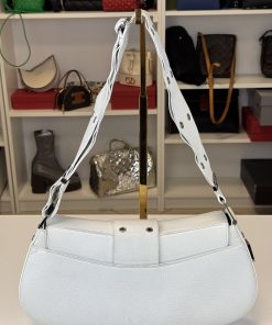 Alternative view of Borsa Dior Columbus in Pelle Bianca