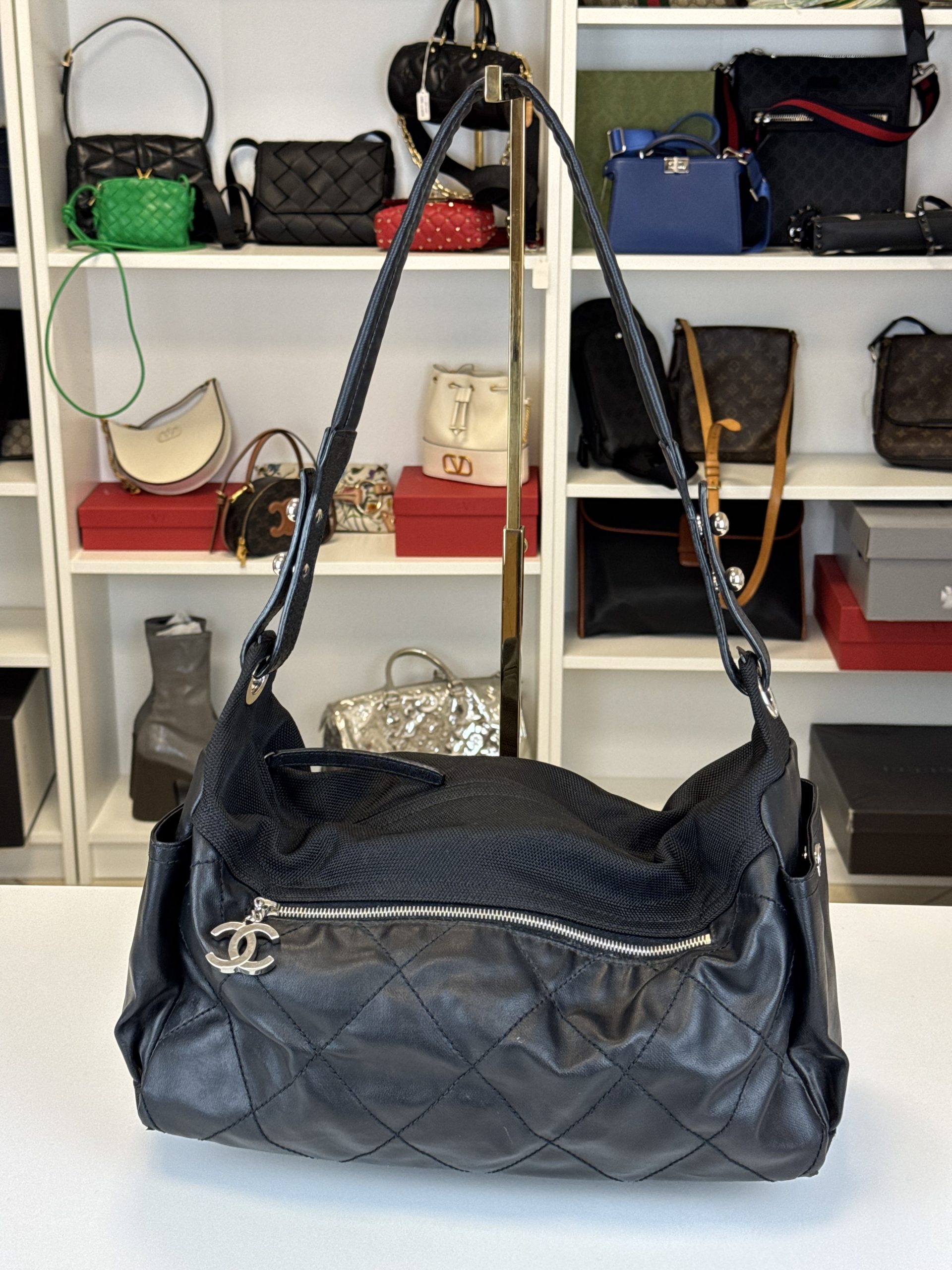 Borsa Chanel Paris Biarritz Hobo Nera
