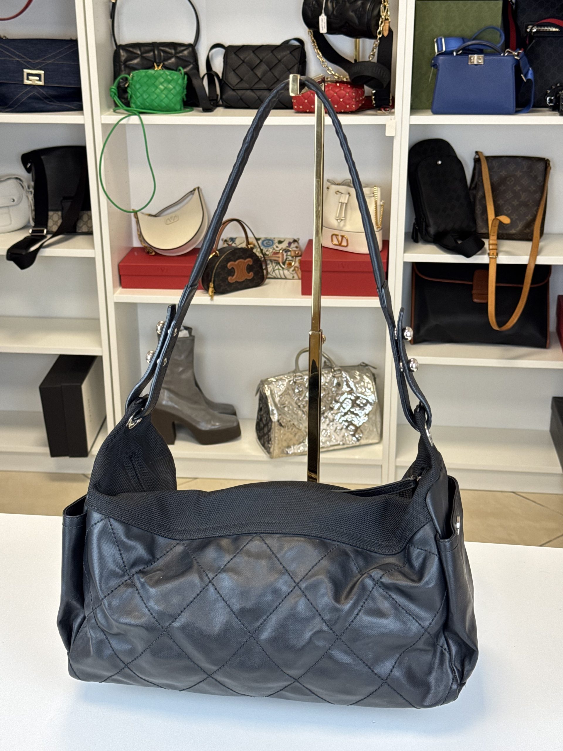 Borsa Chanel Paris Biarritz Hobo Nera - immagine 2