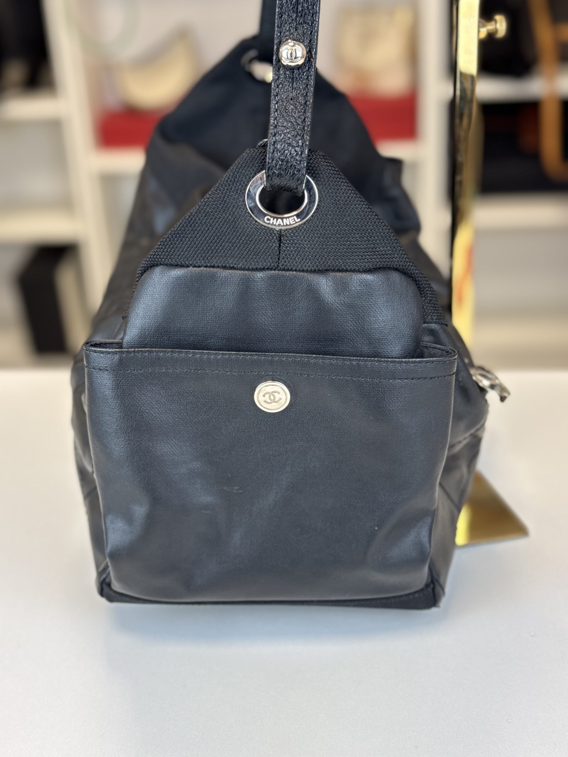 Borsa Chanel Paris Biarritz Hobo Nera - immagine 15