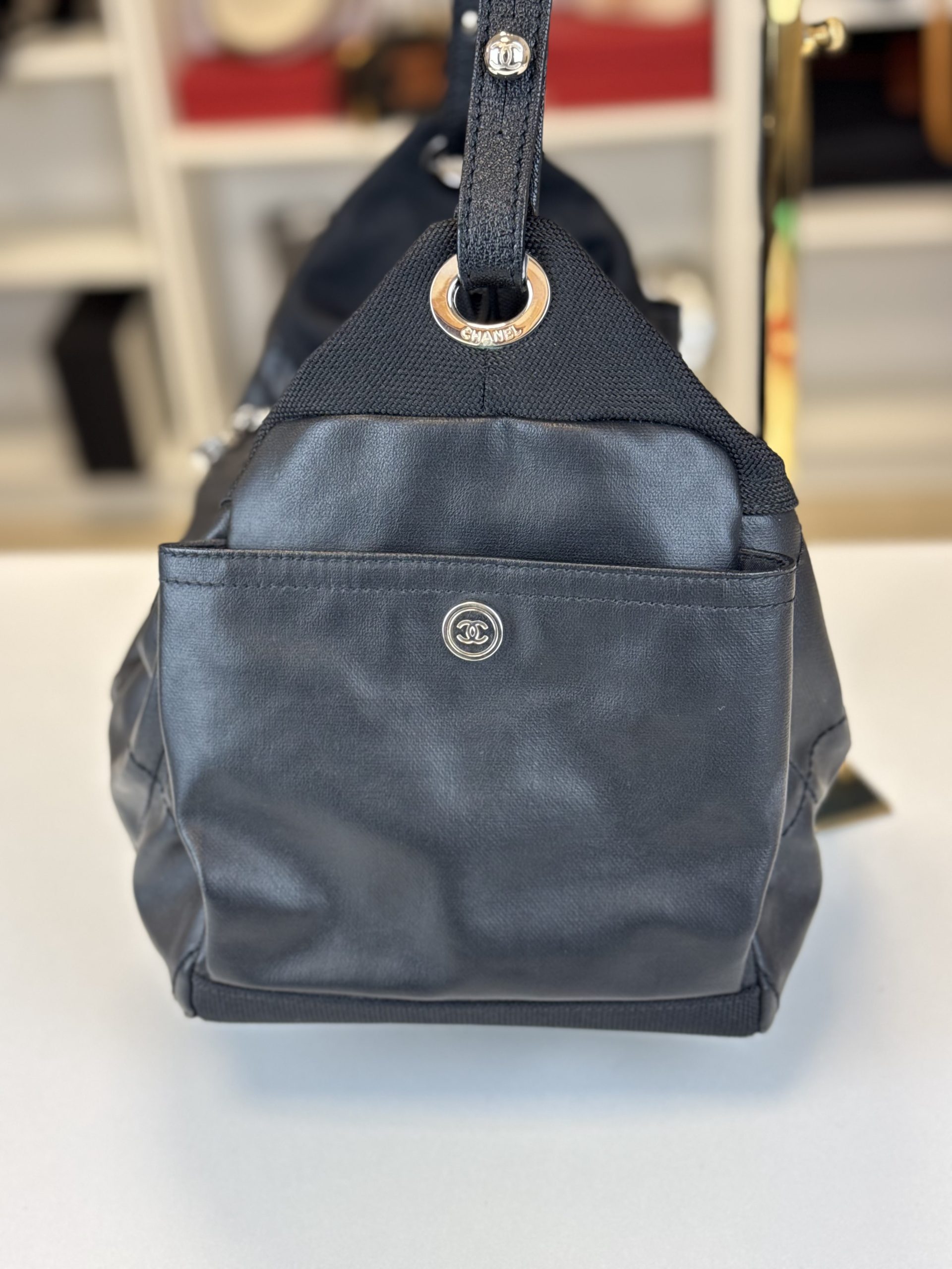 Borsa Chanel Paris Biarritz Hobo Nera - immagine 14