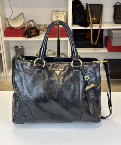 Borsa Prada in Pelle Shine Nera