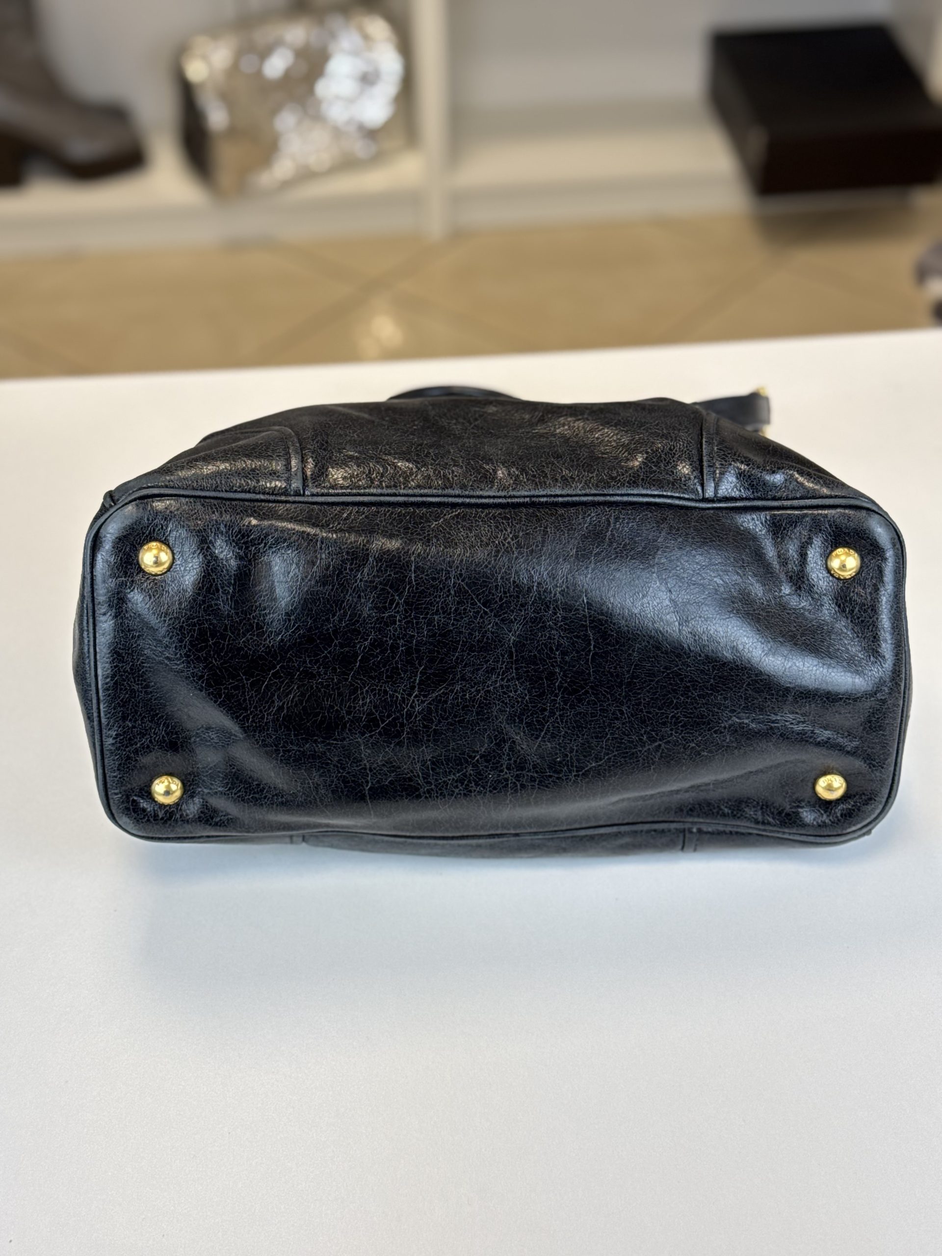 Borsa Prada in Pelle Shine Nera - immagine 16