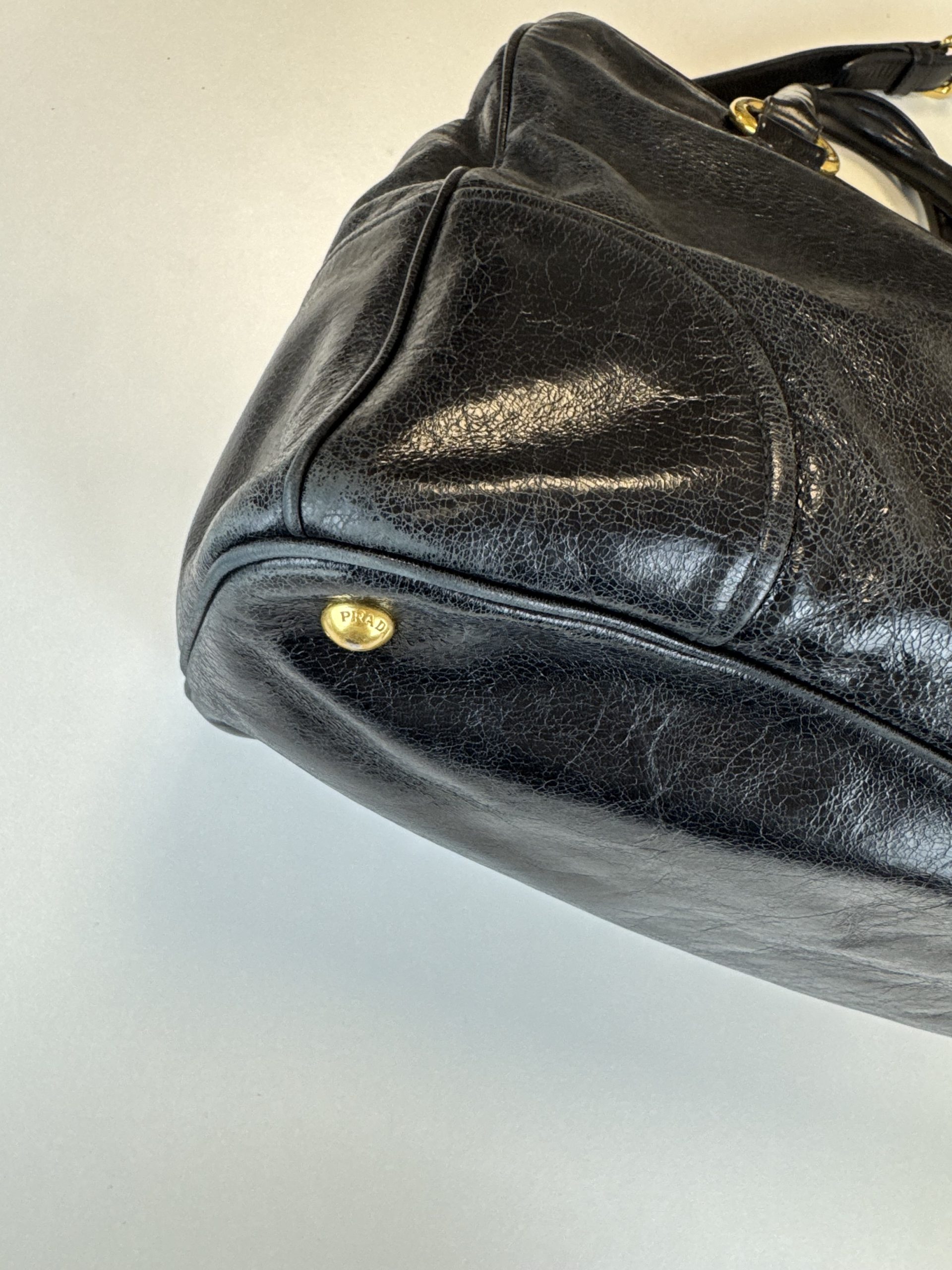 Borsa Prada in Pelle Shine Nera - immagine 13