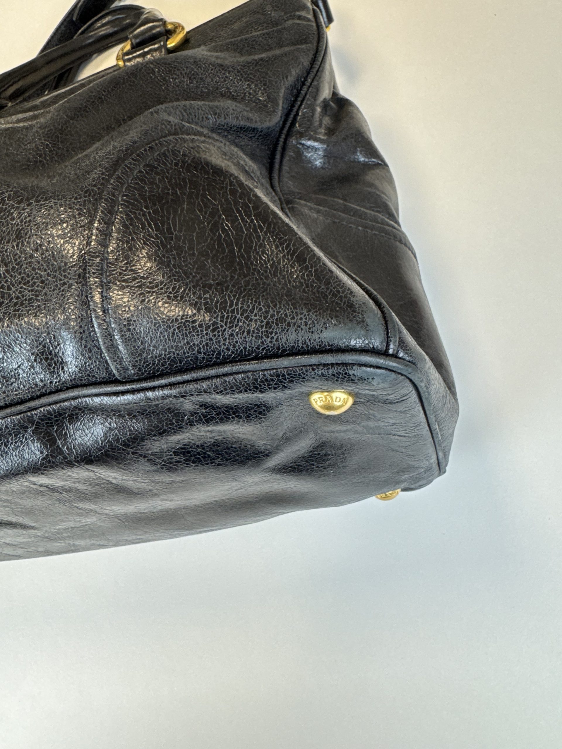Borsa Prada in Pelle Shine Nera - immagine 12