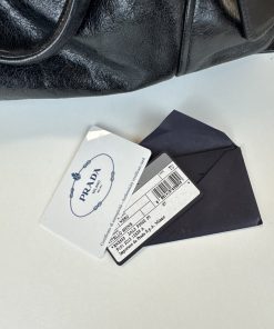 Borsa Prada in Pelle Shine Nera - immagine 4