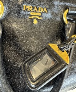 Borsa Prada in Pelle Shine Nera - immagine 3