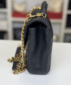 Borsa Saint Laurent Collège Medium in Pelle Nera - immagine 14