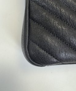 Borsa Saint Laurent Collège Medium in Pelle Nera - immagine 12