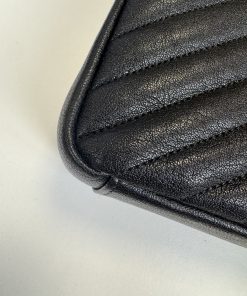 Borsa Saint Laurent Collège Medium in Pelle Nera - immagine 10