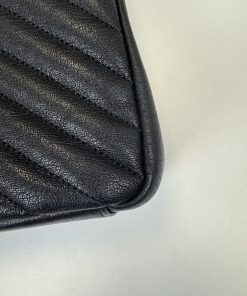 Borsa Saint Laurent Collège Medium in Pelle Nera - immagine 9