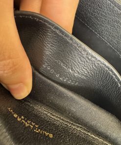 Borsa Saint Laurent Collège Medium in Pelle Nera - immagine 5