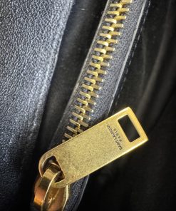 Borsa Saint Laurent Collège Medium in Pelle Nera - immagine 4