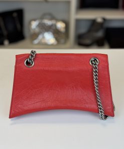 Borsa Balenciaga Crush in Pelle Rossa - immagine 14