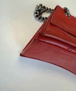 Borsa Balenciaga Crush in Pelle Rossa - immagine 11