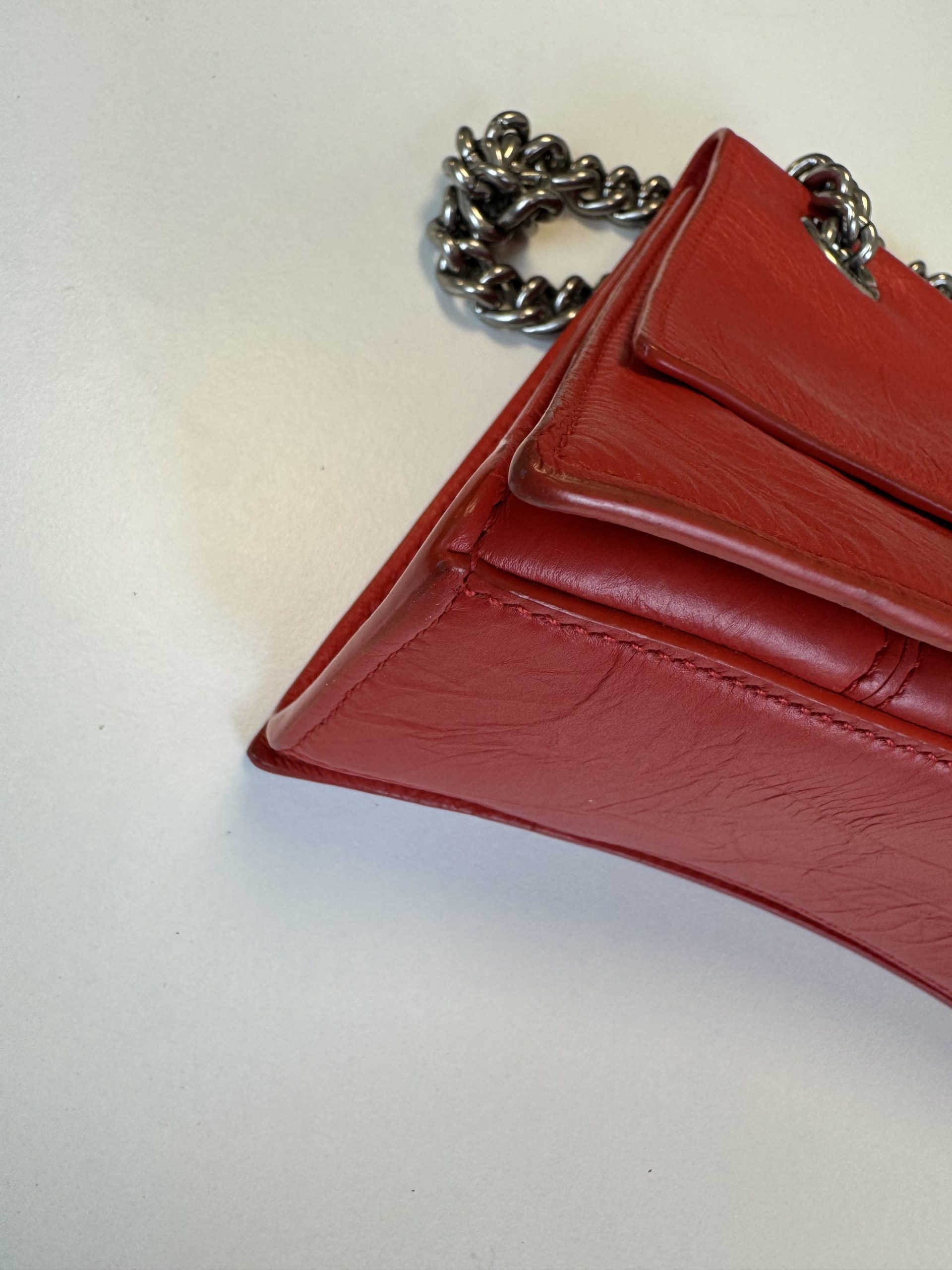 Borsa Balenciaga Crush in Pelle Rossa - immagine 11