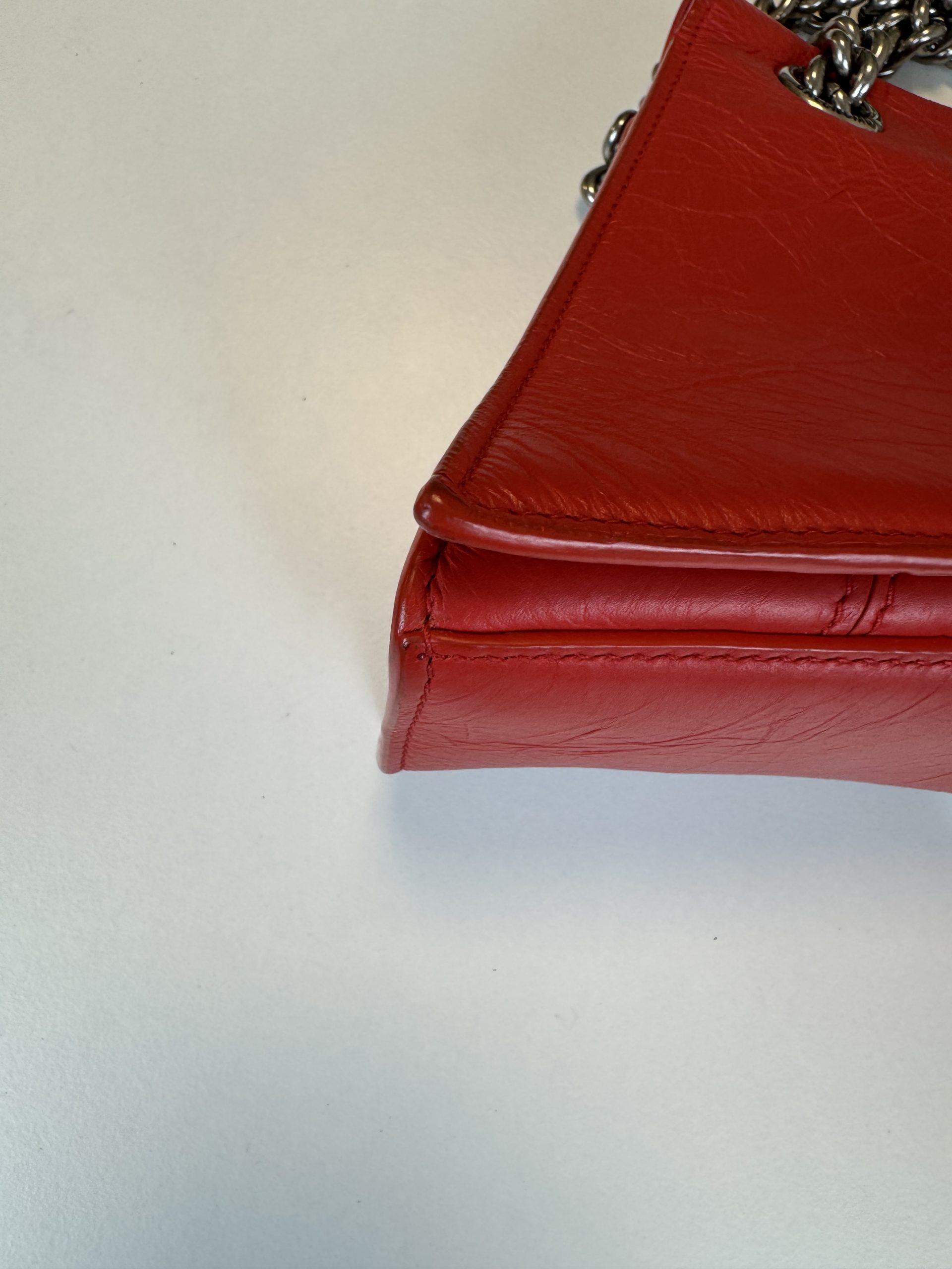 Borsa Balenciaga Crush in Pelle Rossa - immagine 9
