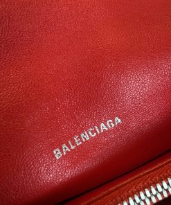 Borsa Balenciaga Crush in Pelle Rossa - immagine 6