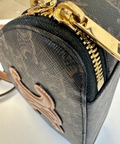 Borsa Celine a Mezzaluna in Tela Triomphe e Pelle - immagine 7