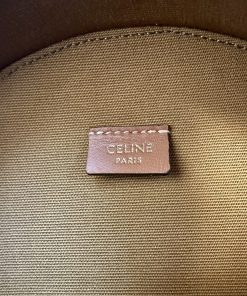 Borsa Celine a Mezzaluna in Tela Triomphe e Pelle - immagine 10