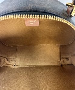 Borsa Celine a Mezzaluna in Tela Triomphe e Pelle - immagine 12