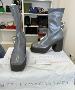 Stivali Stella McCartney Skyla Platform Ankle Boots Grigi - immagine 4