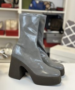 Stivali Stella McCartney Skyla Platform Ankle Boots Grigi - immagine 3