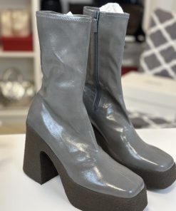 Stivali Stella McCartney Skyla Platform Ankle Boots Grigi - immagine 7