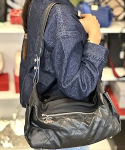 Alternative view of Borsa Chanel Paris Biarritz Hobo Nera